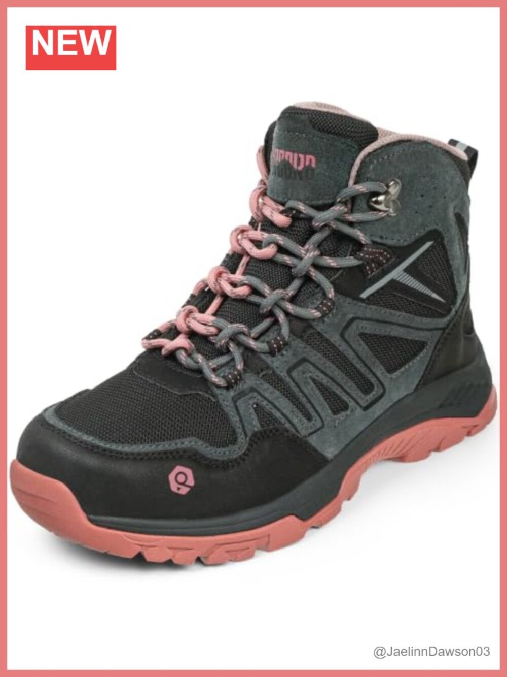 Waterproof Hiking Boots Lightweight Comfort Trail Shoes Faux Suede